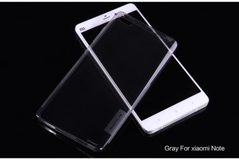 Чехол бампер силиконовый Nillkin Transparent N-TPU для смартфонов Xiaomi Mi Note Grаy